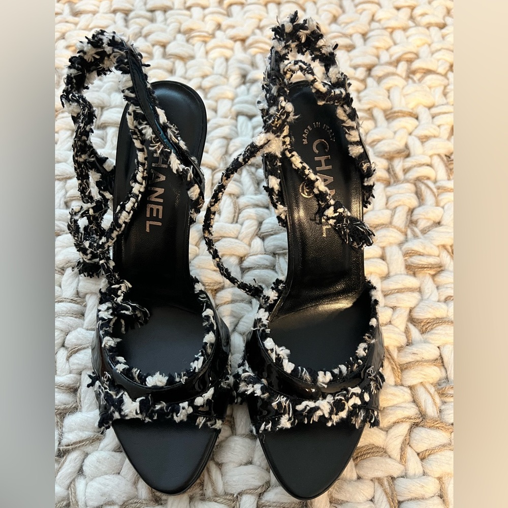 CHANEL TWEED HEELS